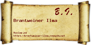 Brantweiner Ilma névjegykártya